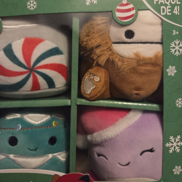 Squishmallows Holiday Christmas Plush Set 4 Pack - Picture 4 of 4